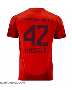 Billige Fotballdrakt Bayern Munich Jamal Musiala #42 Replika Hjemmedrakt 2024-25 Kortermet